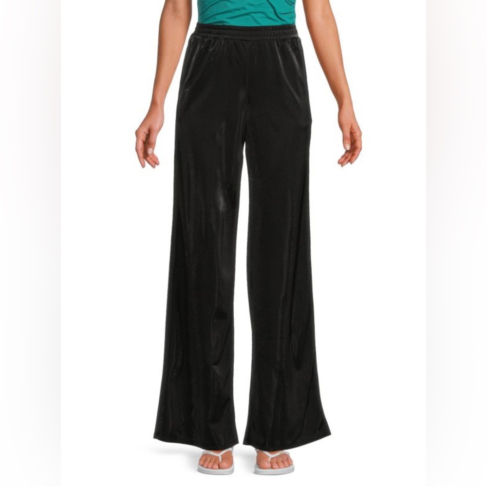 NWT Good American High Rise Wide Leg Pants